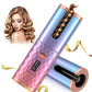 Rechargeable Automatic Hair Curler Women Portable Hair Curling Iron LCD Display Ceramic Curly Rotating Curling Wave Styer