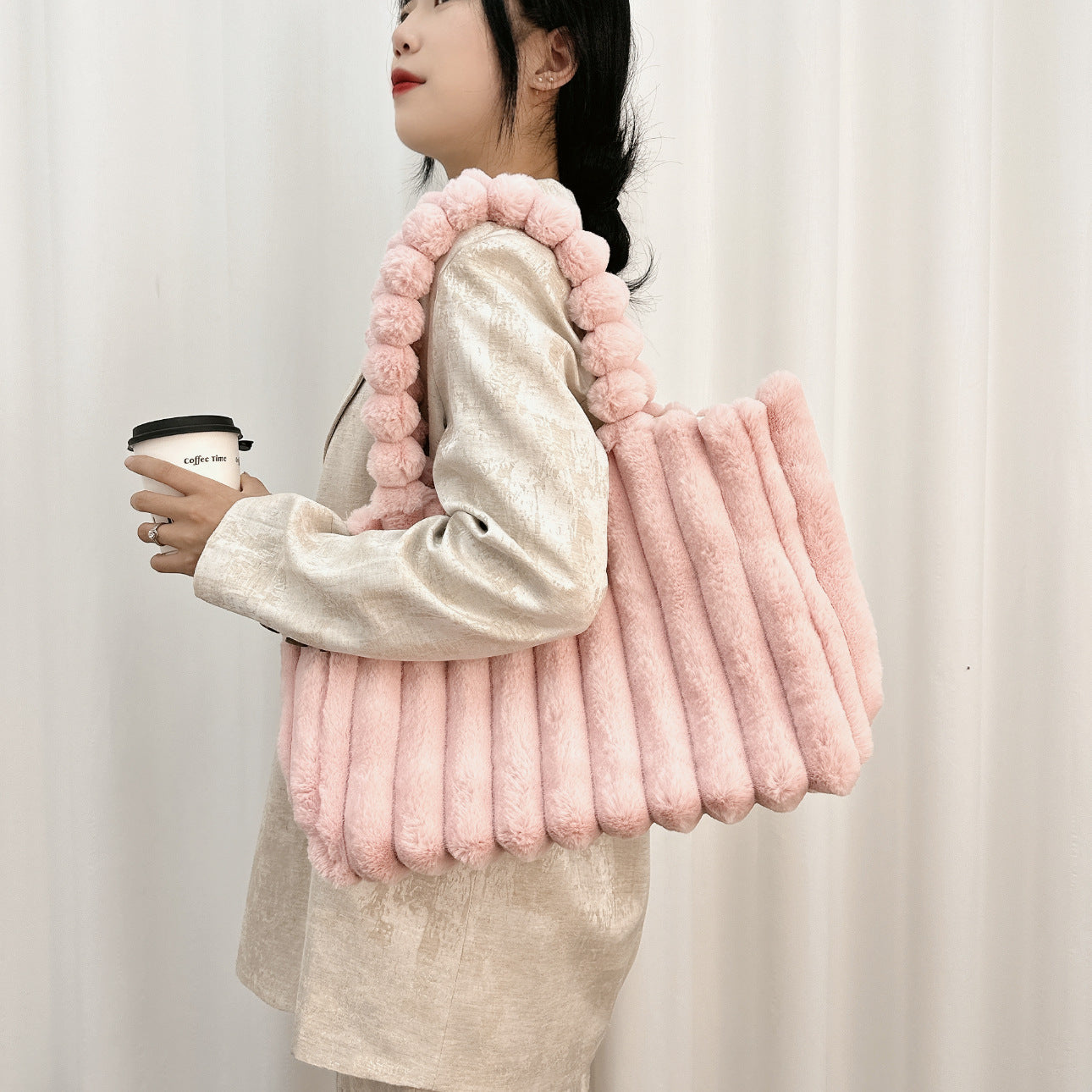 Women's Fashion All-matching Fur Bag
