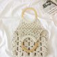 Fashion cotton rope straw women bags
