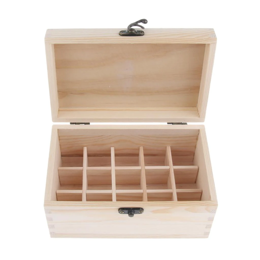 Wooden Essential Oils & Makeup Storage Box